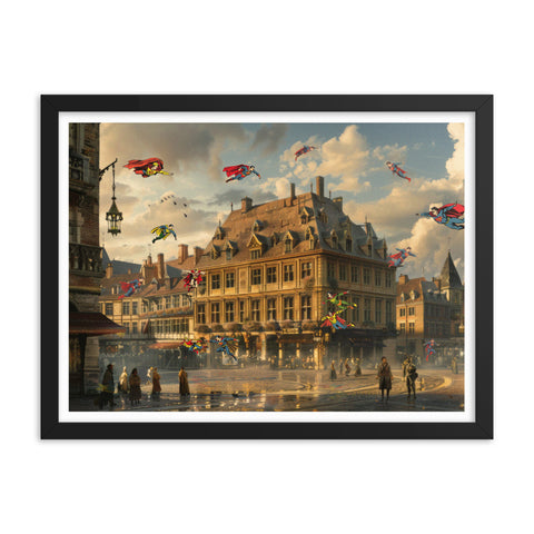 Clash in Krakow - Framed Print