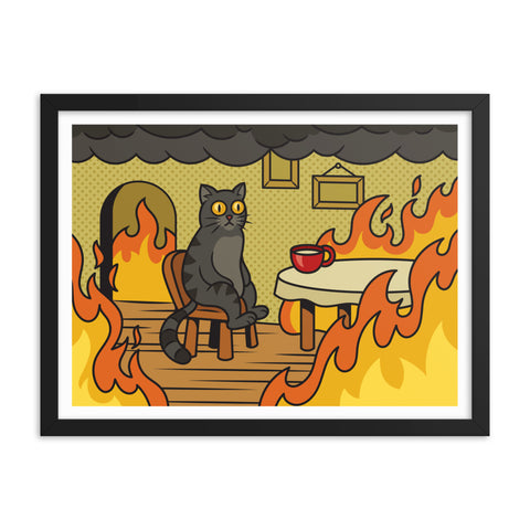 Everything iz Fine - Framed Print