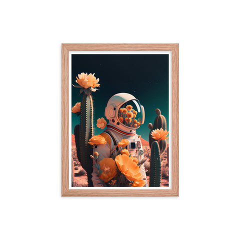 Astronaut in the desert - 1 - Framed Print