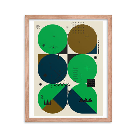 Retrofugal - 4 - Framed Print