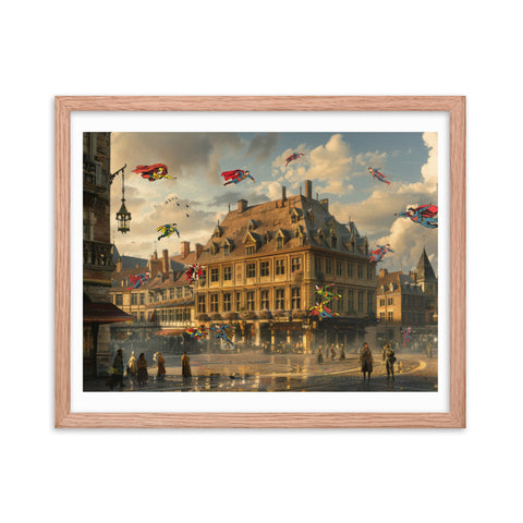 Clash in Krakow - Framed Print