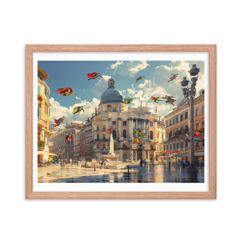 Clash in Rome - Framed Print