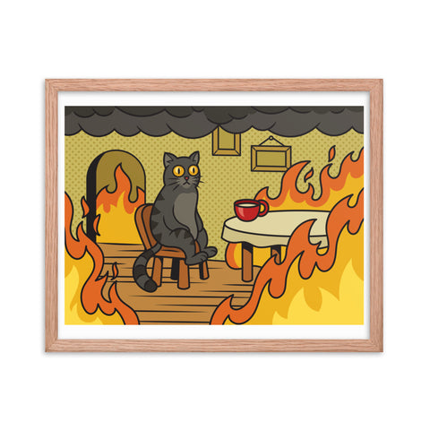 Everything iz Fine - Framed Print