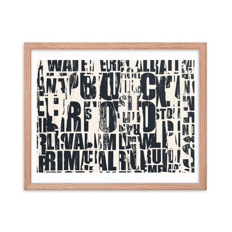 News Grunge - Framed Print