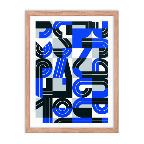 PolyType - 1 - Framed Print