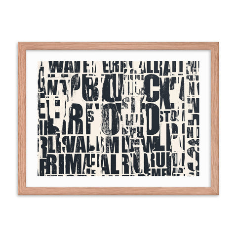 News Grunge - Framed Print