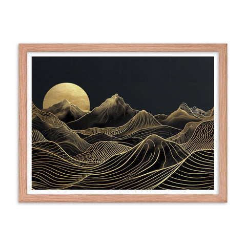 Topography Landscape - Framed Print