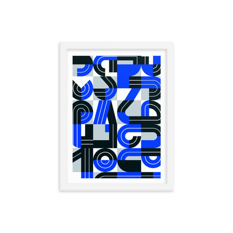 PolyType - 1 - Framed Print