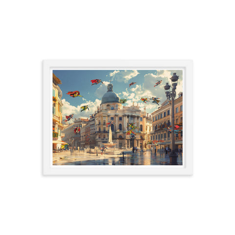 Clash in Rome - Framed Print