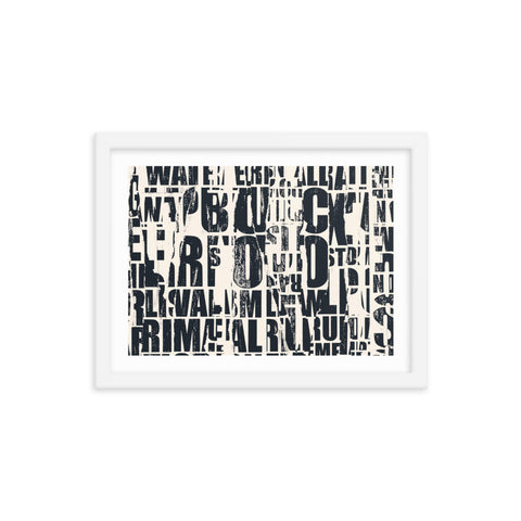 News Grunge - Framed Print