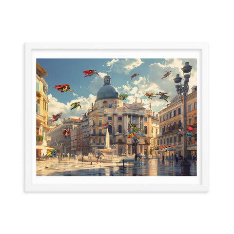 Clash in Rome - Framed Print