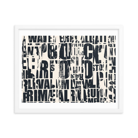 News Grunge - Framed Print