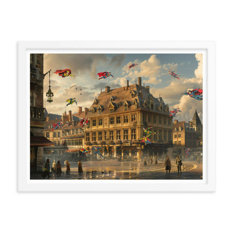 Clash in Krakow - Framed Print