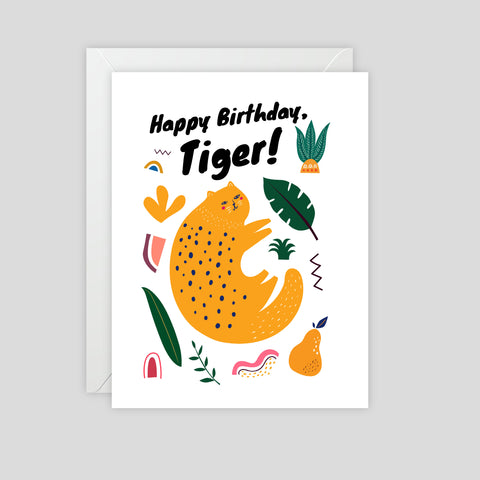 Happy Birthday Tiger (Nature) - Greeting Card