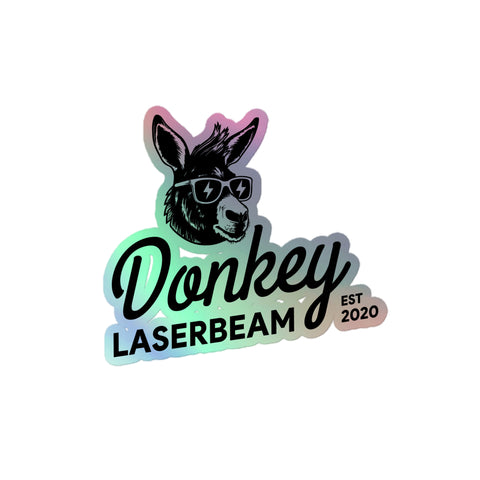 Donkey Laserbeam - Holographic sticker