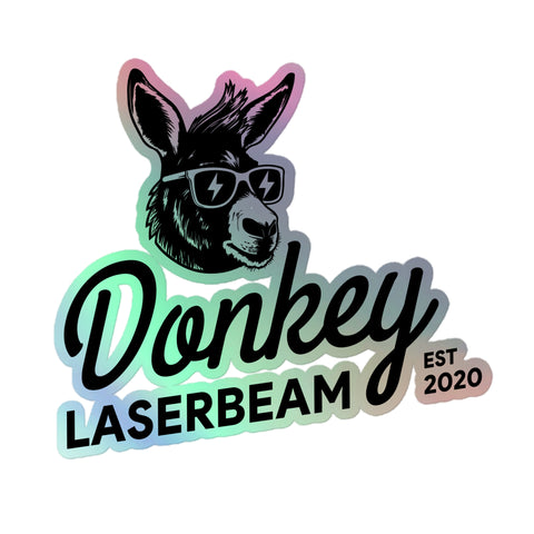 Donkey Laserbeam - Holographic sticker