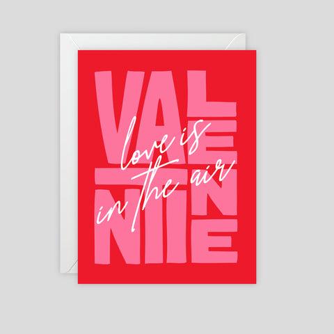 Love is in the air - Valentines Greeting Card