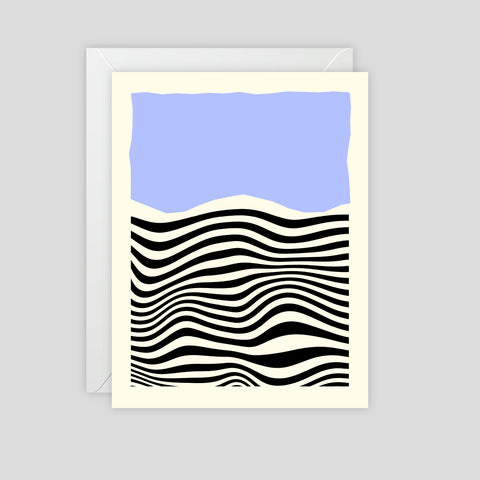 Waves 1 - Greeting Card