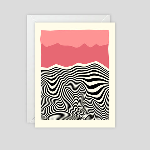 Waves 2 - Greeting Card