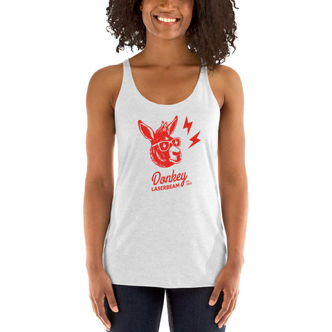 Donkey Laserbeam Women's Racerback Tank