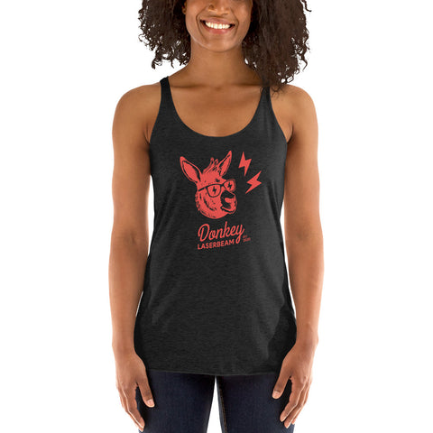 Donkey Laserbeam Women's Racerback Tank