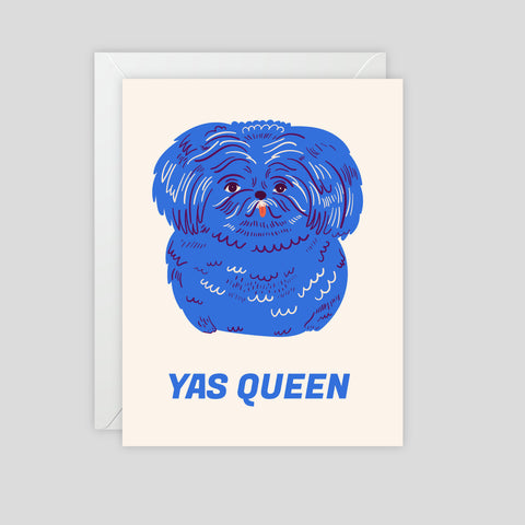 Yas Queen (Pekingese) Greeting Card